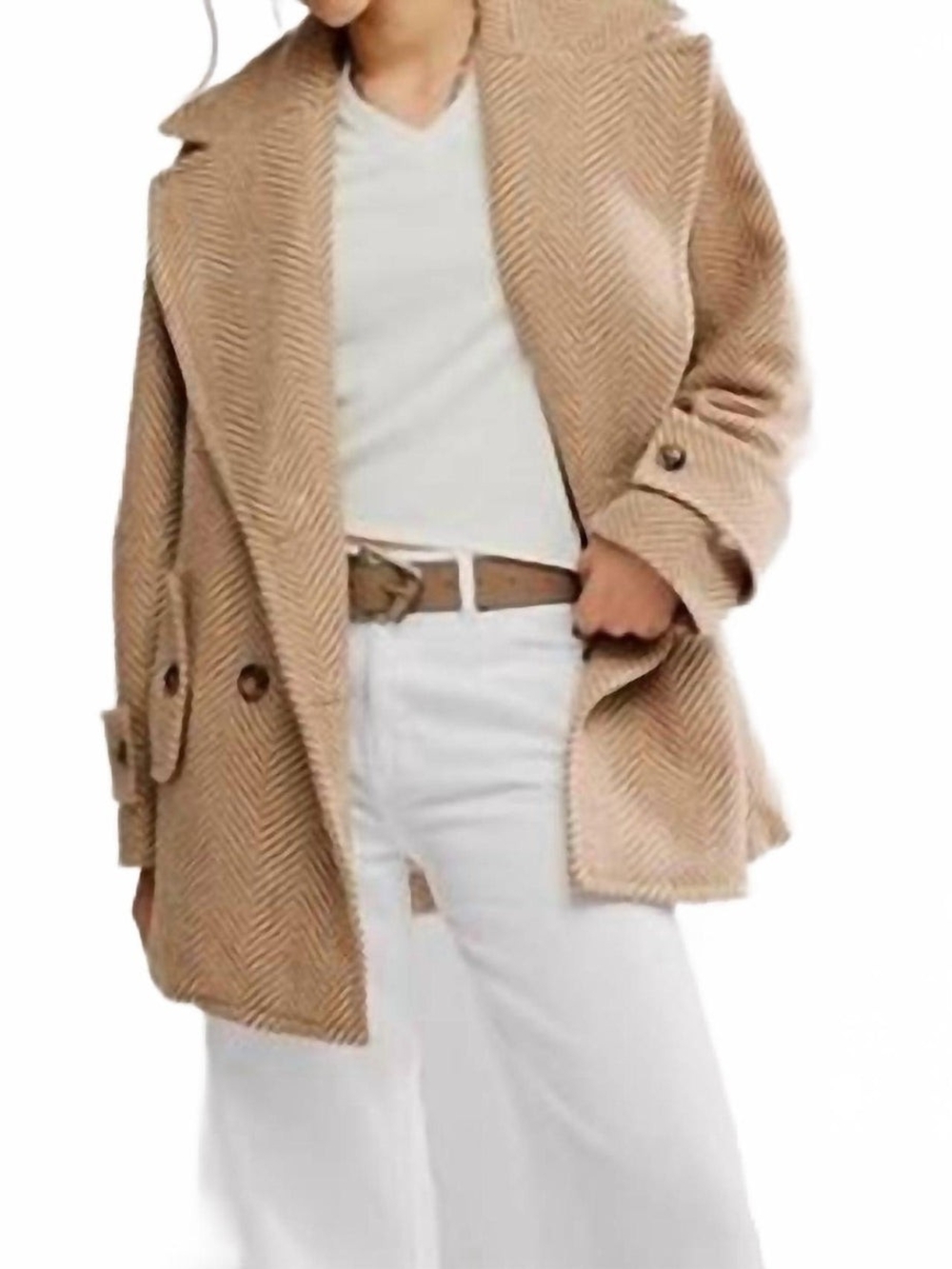 Free People Ari Wool Peacoat